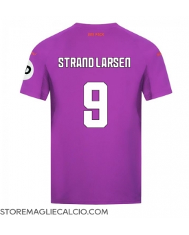 Wolves Jorgen Strand Larsen #9 Maglia Gara Terza Repliche 2024-25 Maniche Corte